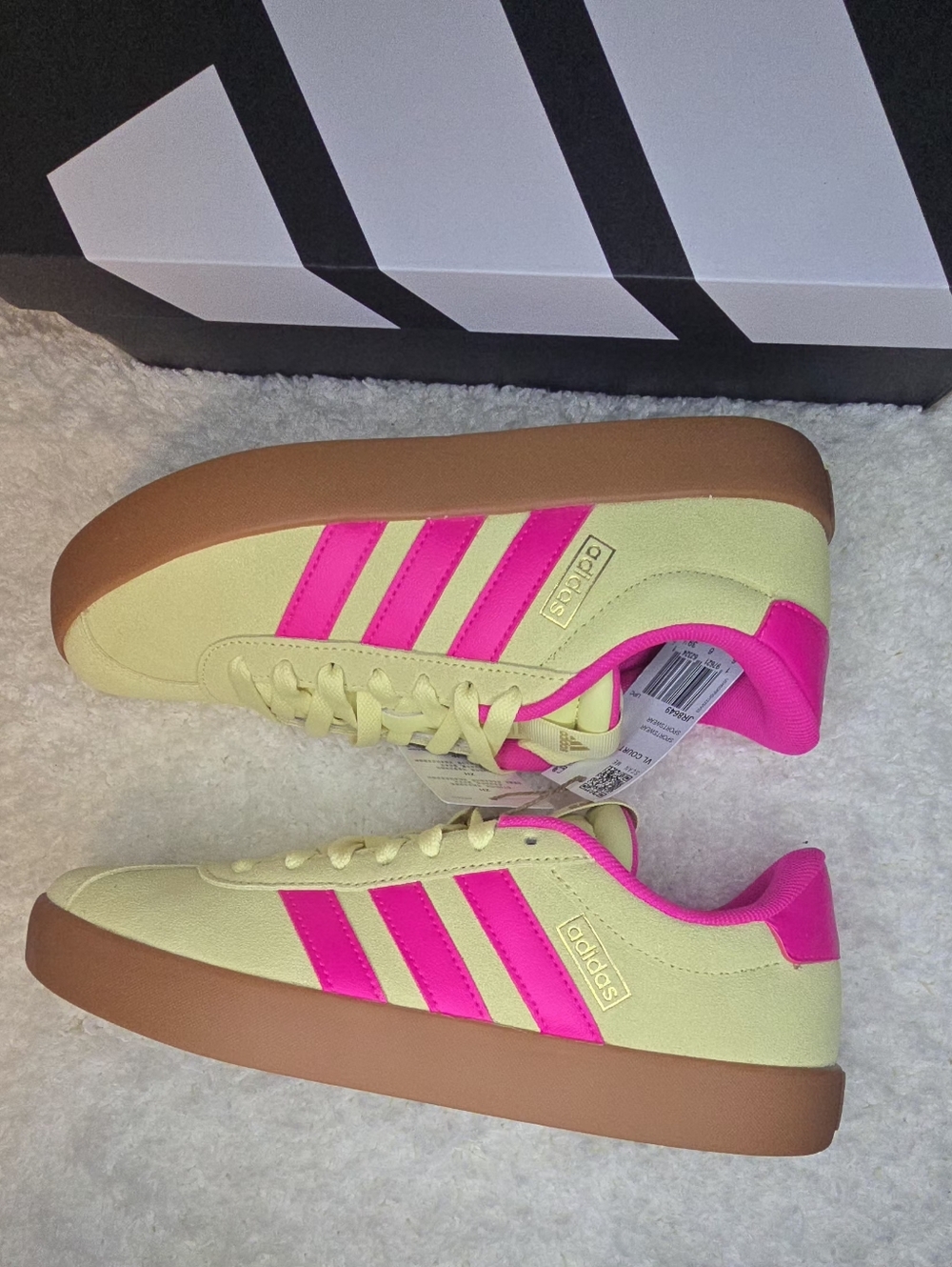Adidas VL Court 3.0 Women's Sneaker - Cream & Pink